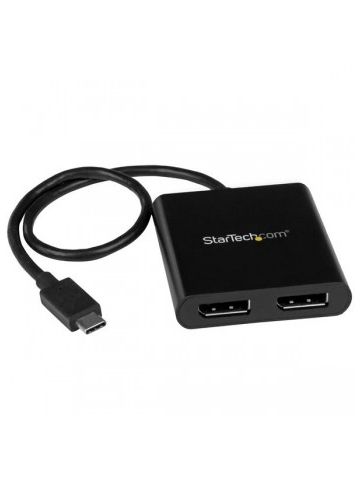 StarTech.com 2-Port USB-C to DisplayPort MST Hub - 4K 30Hz