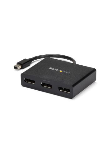 StarTech.com 3-Port Multi Monitor Adapter - Mini DisplayPort to DisplayPort MST Hub, Dual 4K 30Hz & 1x 1080p - Video Splitter for Extended Desktop Mode on Windows Only - mDP 1.2 to 3x DP