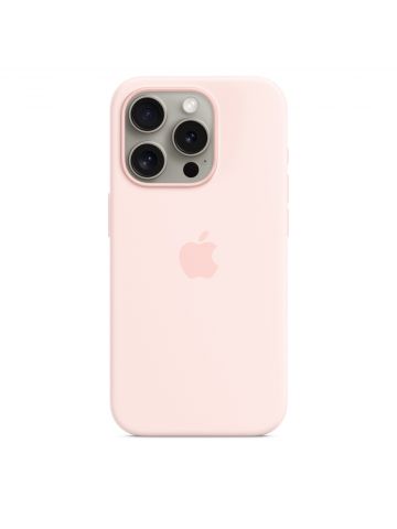 Apple iPhone 15 Pro Silicone Case with MagSafe - Pink