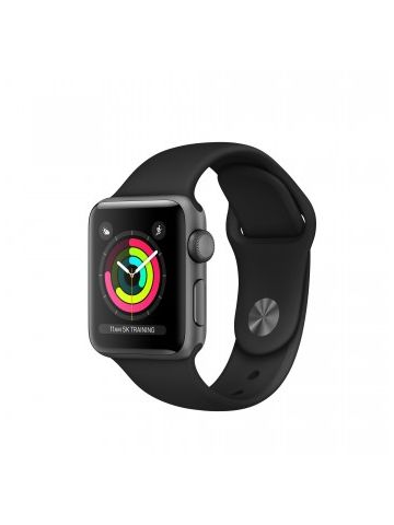 Apple MTF02B/A Watch SeriesВ 3 GPS 38mm Space  Aluminium Case with Black