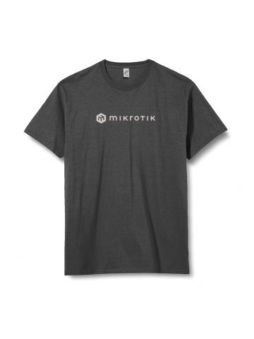 Mikrotik T-shirt New Logo Design - Dark Grey (Size XL)