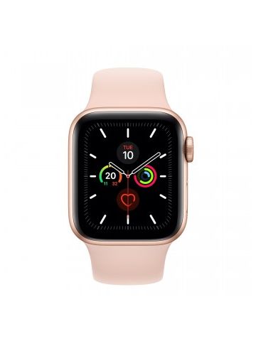 Apple Watch Series 5 GPS + Cellular, 40mm Gold Aluminium Case with Pink Sand Sport Band - S/M & M/L