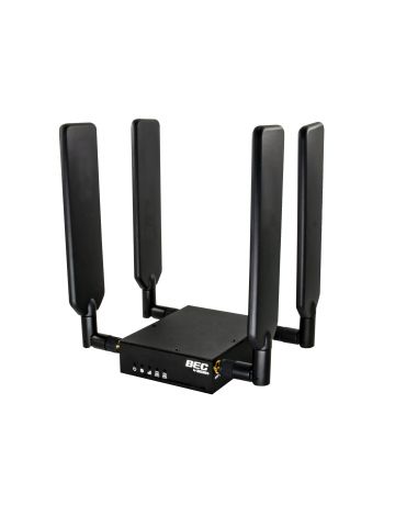 BECbyBillion 5G NR Industrial Router wired router Fast Ethernet, Gigabit Ethernet Black