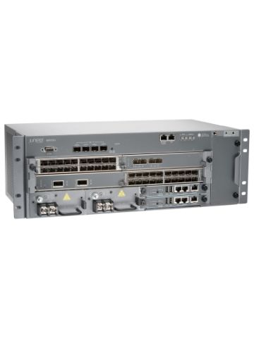 Juniper MX104 chassis with 4 MIC slots 4x10GE SFP+