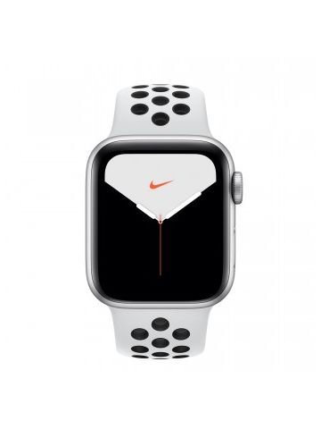 Apple Watch Nike Series 5 GPS + Cellular, 40mm Silver Aluminium Case with Pure Platinum/Black Nike Sport Band - S/M & M/L