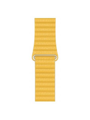 44mm Meyer Lemon Leather Loop - Large