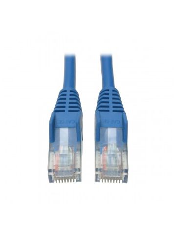 Tripp Lite Cat5e 350MHz Snagless Molded Patch Cable (RJ45 M/M) - Blue, 1-ft.