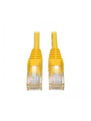 Tripp Lite Cat5e 350MHz Snagless Molded Patch Cable (RJ45 M/M) - Yellow, 3-ft.