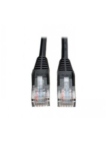 Tripp Lite Cat5e 350MHz Snagless Molded Patch Cable (RJ45 M/M) - Black, 5-ft.