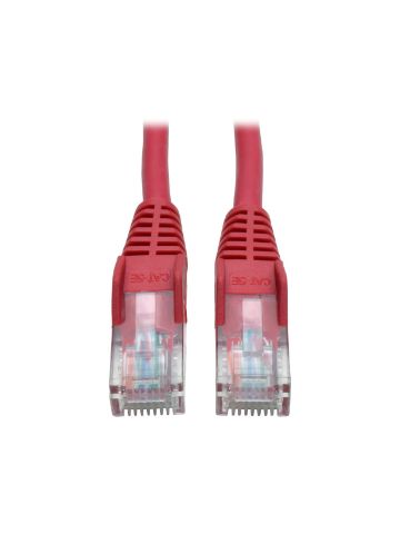 Tripp Lite Cat5e 350MHz Snagless Molded UTP Patch Cable (RJ45 M/M) - Red, 15.24 m (50-ft.)