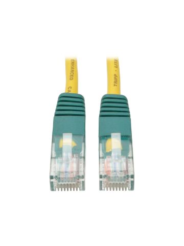 Tripp Lite Cat5e 350MHz Molded Cross-over Patch Cable (RJ45 M/M) - Yellow, 3.05 m