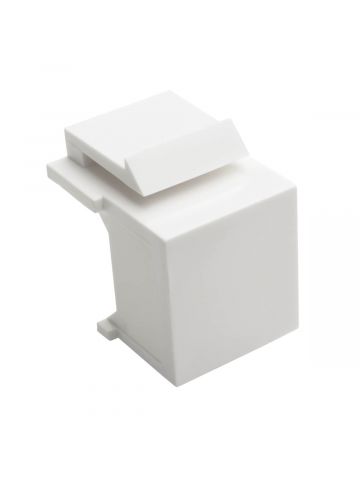 Tripp Lite N040-010-WH Snap-In Blank Keystone Jack Insert, White, 10 Pack, TAA