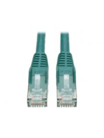 Tripp Lite Cat6 Gigabit Snagless Molded Patch Cable (RJ45 M/M) - Green, 0.31 m