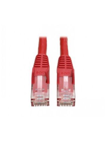 Tripp Lite Cat6 Gigabit Snagless Molded Patch Cable (RJ45 M/M) - Red, 2-ft.