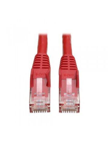 Tripp Lite Cat6 Gigabit Snagless Molded Patch Cable (RJ45 M/M) - Red, 3-ft.