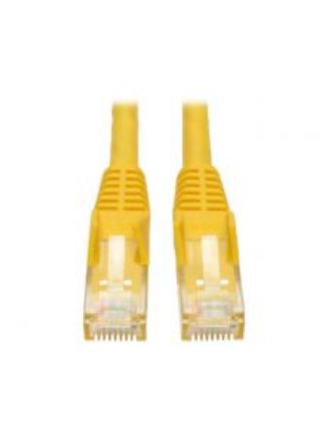 Tripp Lite Cat6 Gigabit Snagless Molded Patch Cable (RJ45 M/M) - Yellow, 4-ft.