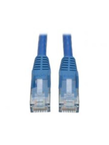 Tripp Lite Cat6 Gigabit Snagless Molded UTP Patch Cable (RJ45 M/M) - Blue, 7.62 m (25-ft.)
