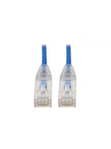 Tripp Lite Cat6 UTP Patch Cable (RJ45) - M/M, Gigabit, Snagless, Molded, Slim, Blue, 2.13 m