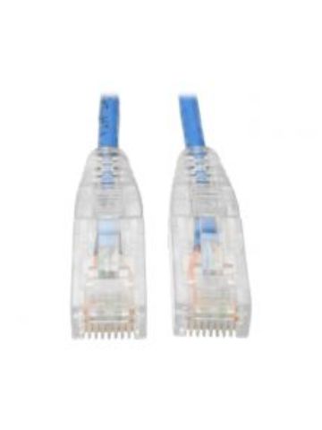 Tripp Lite Cat6 UTP Patch Cable (RJ45) - M/M, Gigabit, Snagless, Molded, Slim, Blue, 3.05 m