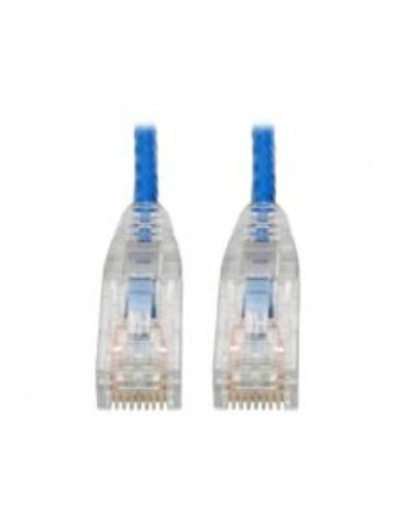 Tripp Lite Cat6 Gigabit Snagless Molded Slim UTP Patch Cable (RJ45 M/M), Blue, 15.24 cm