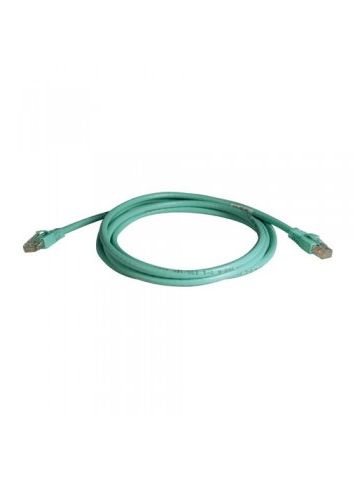 Tripp Lite Augmented Cat6 (Cat6a) Snagless 10G Certified Patch Cable, (RJ45 M/M) - Aqua, 14-ft.