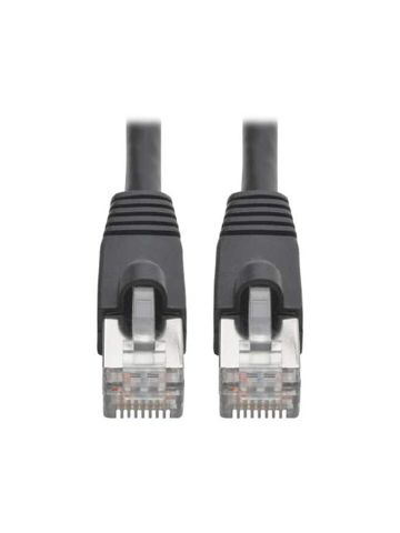 Tripp Lite Cat6a 10G-Certified Snagless Shielded STP Network Patch Cable (RJ45 M/M), PoE, Black, 0.91 m