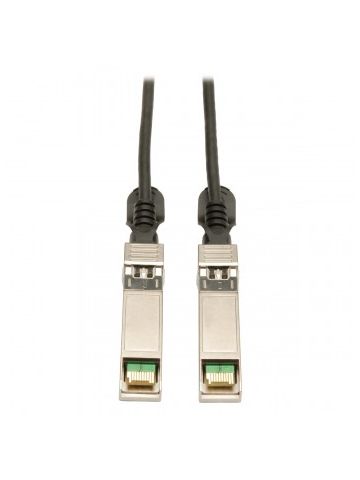 Tripp Lite SFP+ 10Gbase-CU Passive Twinax Copper Cable, SFP-H10GB-CU1M Compatible, Black, 1M