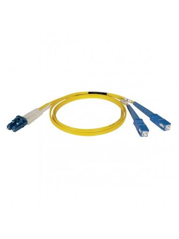 Tripp Lite Duplex Singlemode 8.3/125 Fiber Patch Cable (LC/SC), 3M