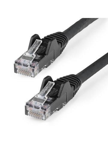 StarTech.com 10m CAT6 Ethernet Cable - LSZH (Low Smoke Zero Halogen) - 10 Gigabit 650MHz 100W PoE RJ45 10GbE UTP Network Patch Cord Snagless with Strain Relief - Black, CAT 6, ETL Verified, 24AWG