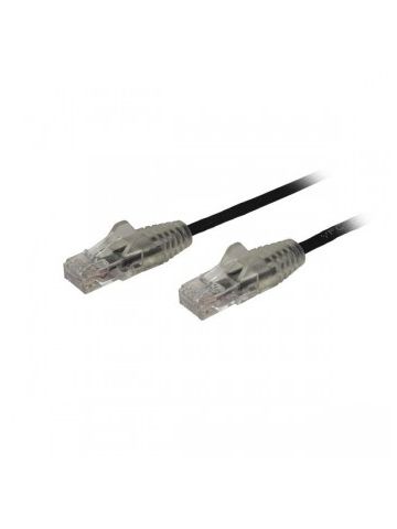 StarTech.com 0.5 m CAT6 Cable - Slim - Snagless RJ45 Connectors - Black