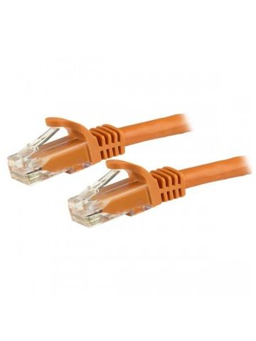 StarTech.com 1.5 m CAT6 Patch Cable - 100% Copper Wire - Snagless Connector - Orange