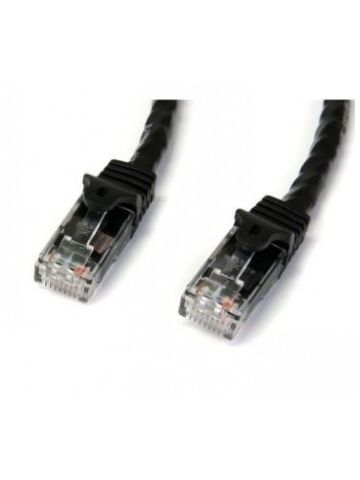 StarTech.com 15m Black Gigabit Snagless RJ45 UTP Cat6 Patch Cable - 15 m Patch Cord