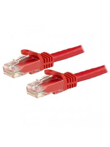 StarTech.com Cat6 Patch Cable with Snagless RJ45 Connectors - 15m, Red