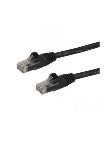 StarTech.com Cat6 patch cable with snagless RJ45 connectors �� 100 ft, black