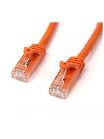 StarTech.com Cat6 patch cable with snagless RJ45 connectors �� 10 ft, orange