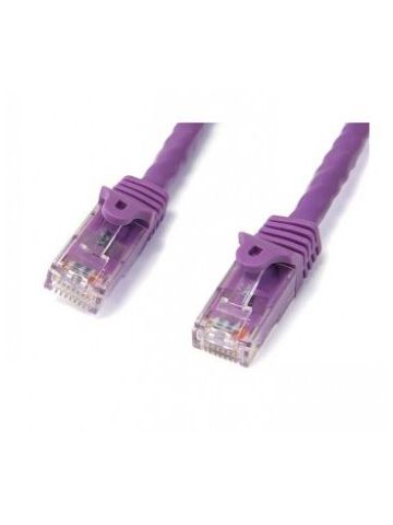 StarTech.com Cat6 patch cable with snagless RJ45 connectors �� 10 ft, purple