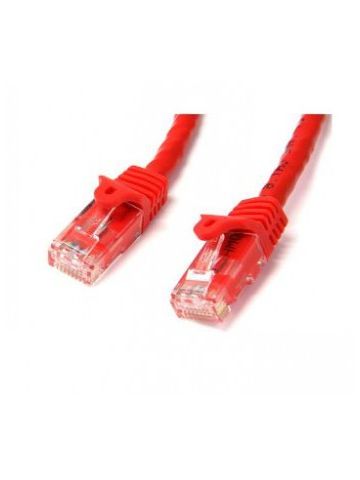 StarTech.com Cat6 patch cable with snagless RJ45 connectors �� 10 ft, red