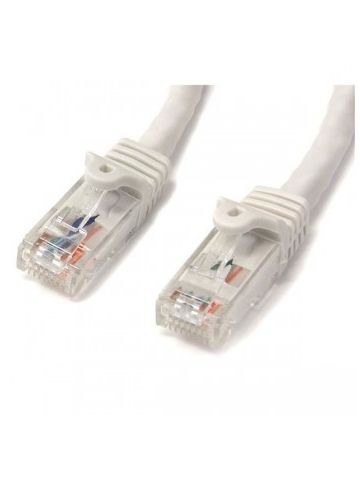 StarTech.com Cat6 patch cable with snagless RJ45 connectors �� 15 ft, white