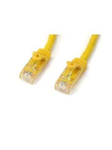 StarTech.com Cat6 patch cable with snagless RJ45 connectors �� 15 ft, yellow