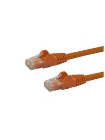 StarTech.com Cat6 patch cable with snagless RJ45 connectors �� 25 ft, orange