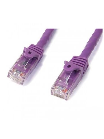 StarTech.com Cat6 patch cable with snagless RJ45 connectors �� 25 ft, purple