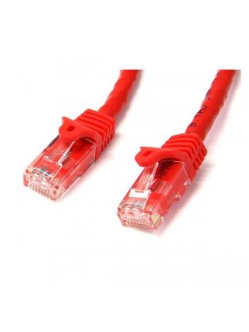 StarTech.com Cat6 patch cable with snagless RJ45 connectors �� 50 ft, red