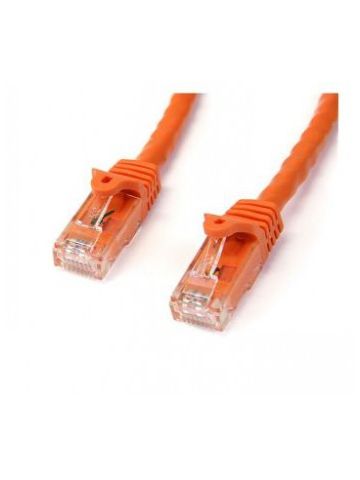 StarTech.com Cat6 patch cable with snagless RJ45 connectors �� 75 ft, orange