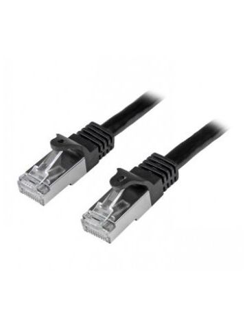 StarTech.com N6SPAT1MBK networking cable 1 m Cat6 SF/UTP (S-FTP) Black