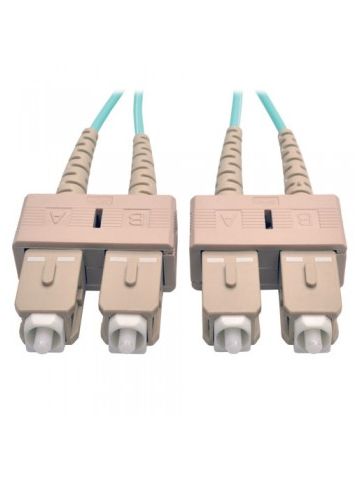 Tripp Lite 10Gb Duplex Multimode 50/125 OM3 LSZH Fiber Patch Cable (SC/SC) - Aqua, 1M