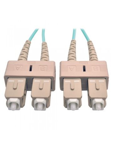 Tripp Lite 10Gb Duplex Multimode 50/125 OM3 LSZH Fiber Patch Cable (SC/SC) - Aqua, 5M