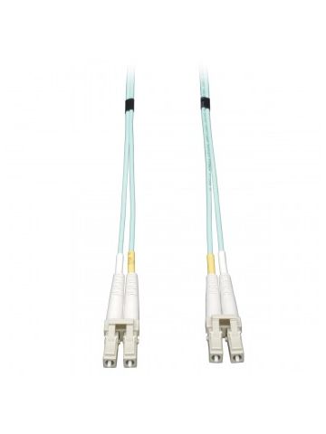 Tripp Lite 10Gb Duplex Multimode 50/125 OM3 LSZH Fiber Patch Cable (LC/LC) - Aqua, 1M