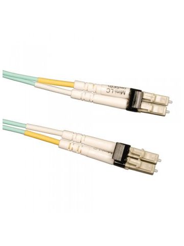 Tripp Lite 10Gb Duplex Multimode 50/125 OM3 LSZH Fiber Patch Cable (Mini-LC / Mini-LC) - Aqua, 2M