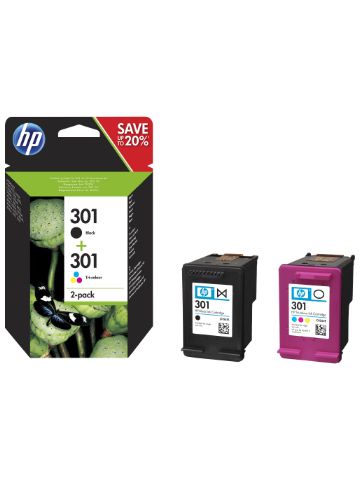 HP N9J72AE/301 Printhead cartridge multi pack blac