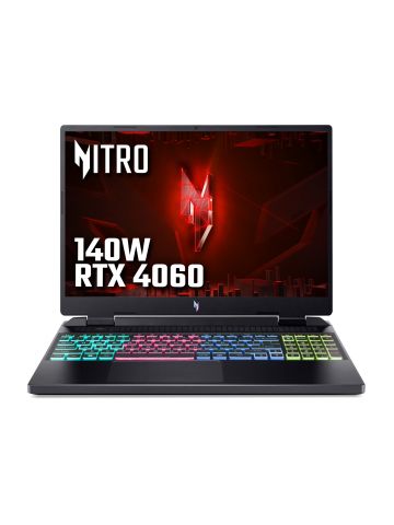 Acer Nitro 16 AN16-41 Gaming Laptop - AMD Ryzen 7 7735HS, 16GB, 1TB SSD, NVIDIA GeForce RTX 4060 8G, "WQXGA IPS 165Hz DDS, Windows 11, Black